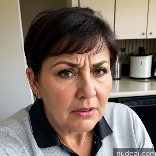 related ai porn images free for Black Hair Pixie Busty Czech Short 60s Golf Shirt Milf Serious Thick Shocked Angry Kitchen Close-up View Cooking