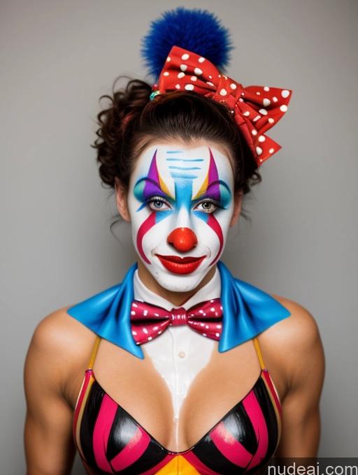 related ai porn images free for Clown At The Circus Oiled Body Clown Bows Bow Tie Harlequin High Heels Bodypaint Denise Doll Likeness