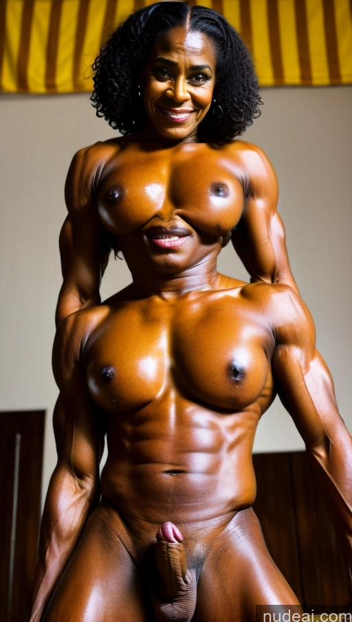 Heterothallism Trans Girl With Erect Penis 70s African Muscular Abs Clown At The Circus Braided Roman