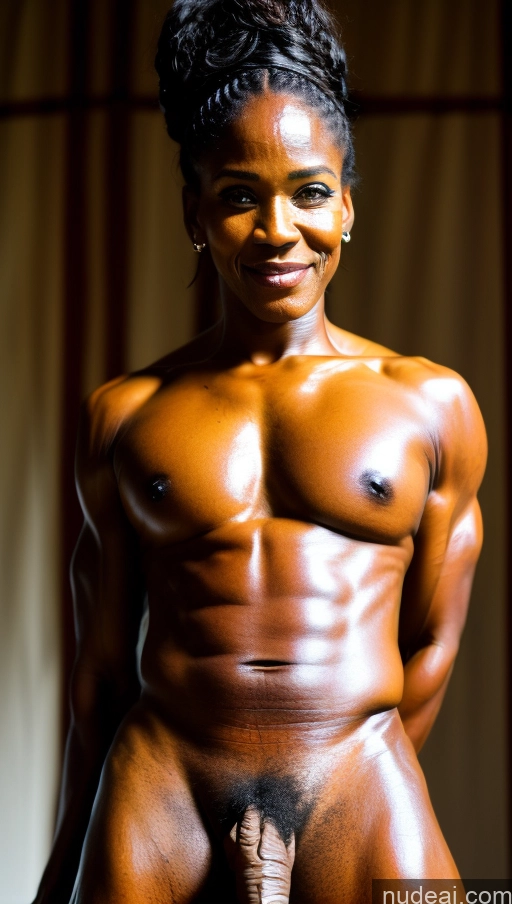 Heterothallism Trans Girl With Erect Penis 70s African Muscular Abs Clown At The Circus Braided Roman