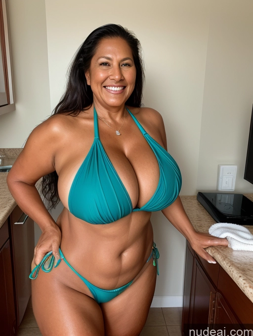 related ai porn images free for One Busty Huge Boobs Thick Tanned Skin Laughing Front View Microkini Thong 60s Native American Maid