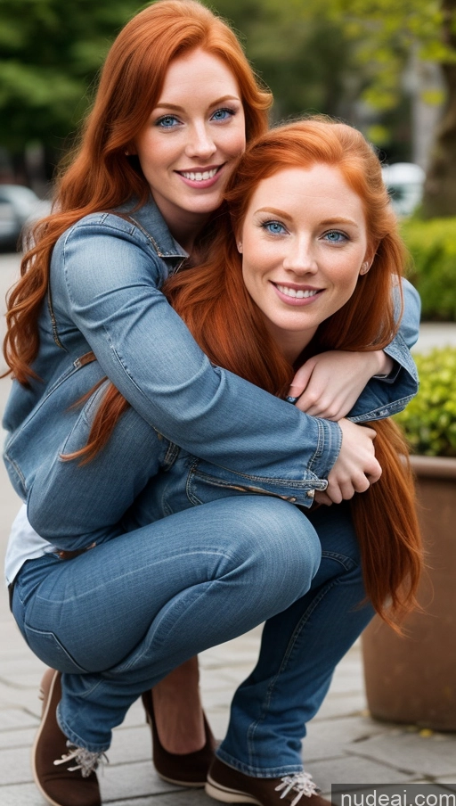 related ai porn images free for Sorority Busty Perfect Boobs Beautiful Muscular Skinny Big Hips Long Legs Perfect Body Long Hair 20s Happy 3d Casual Jacket Jeans Detailed Deep Blue Eyes Blouse Squatting Irish Ginger Carry On Back Hug From Behind