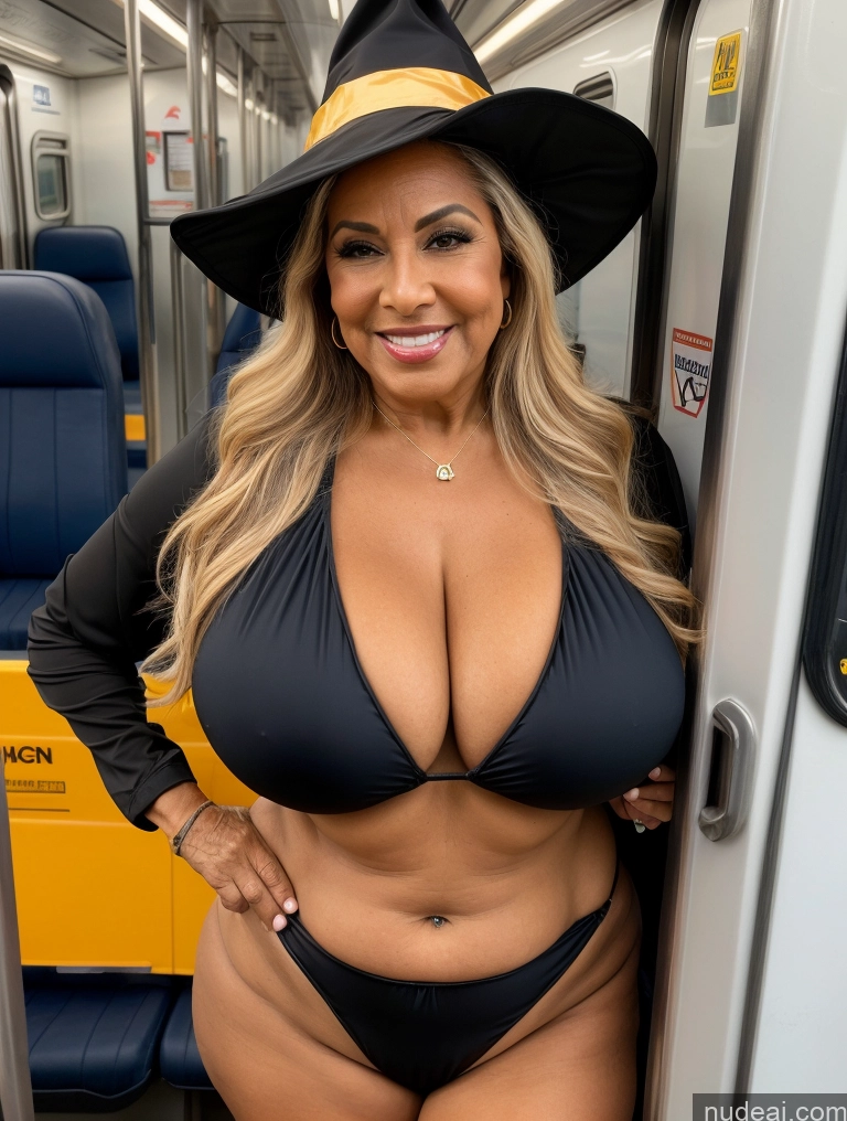 related ai porn images free for One Busty Huge Boobs Thick Tanned Skin 70s Latina Front View Microkini Thong Witch Jacket Hat Laughing Construction Worker Train