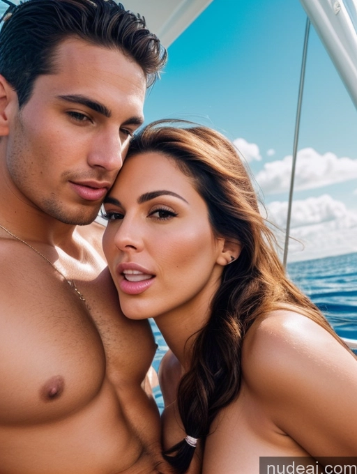related ai porn images free for Woman + Man Blowjob Perfect Boobs Perfect Body Beautiful 20s Sexy Face Brunette Pigtails Latina 3d Close-up View Nude Bright Lighting Alternative Yacht
