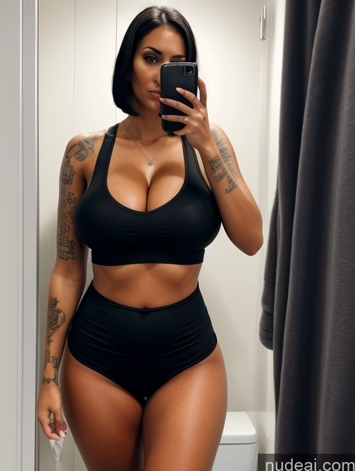related ai porn images free for Two Woman Tank Top Spandex Pantyhose Cleavage Tall Tanned Skin Huge Boobs Tattoos Bright Lighting Black Hair Bobcut Sad 30s Bathroom