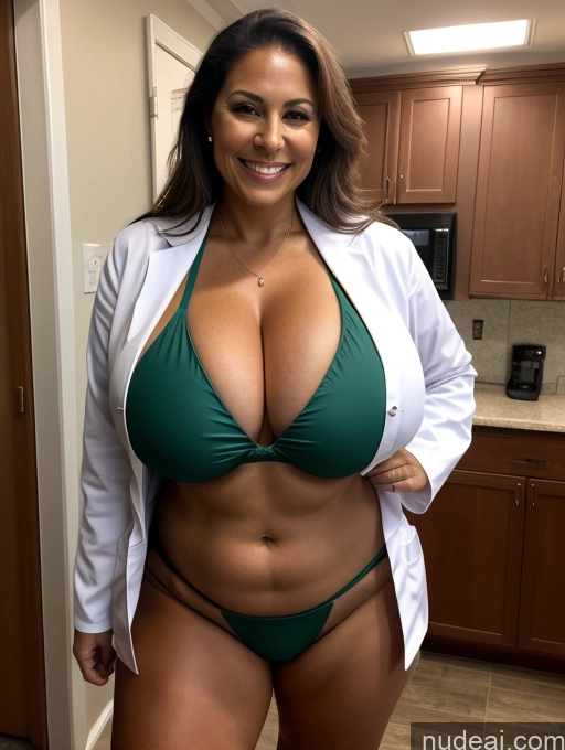 related ai porn images free for One Busty Huge Boobs Thick Tanned Skin Laughing Front View Microkini Thong 60s Lumberjack Lab Coat Halloween Brazilian