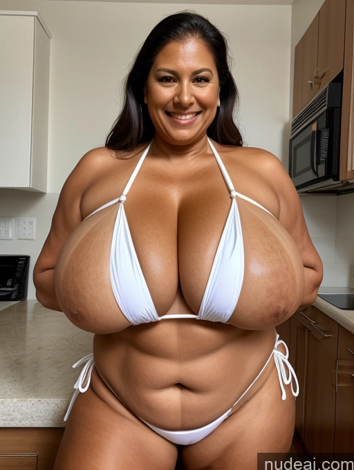 related ai porn images free for One Busty Huge Boobs Thick Tanned Skin 60s Laughing Native American Front View Microkini Thong Maid