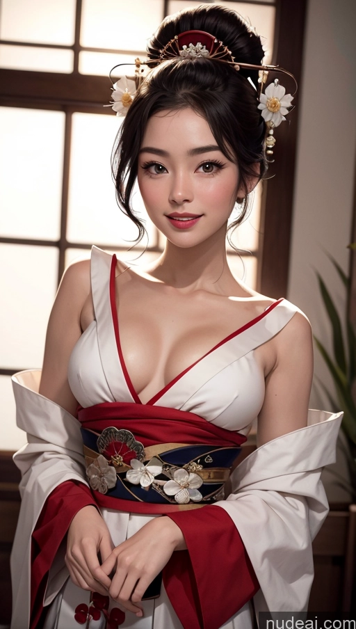 related ai porn images free for Beautiful Brunette Bedroom 18 Woman Perfect Body White Close-up View Happy Detailed Geisha Hair Bun