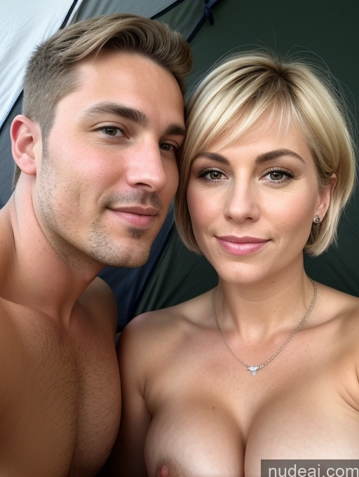 related ai porn images free for Skin Detail (beta) Jewelry Detailed Busty Glasses Chubby Fat 40s Blonde Short Hair Czech Front View Nude Bra Woman + Man Tent Blowjob