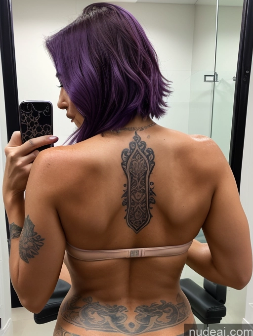 related ai porn images free for Two Milf Tattoos Big Ass Perfect Boobs Thick Oiled Body 30s Seductive Sexy Face Purple Hair Indian Mirror Selfie Gym Front View Cumshot Nude Cleavage Wine Bright Lighting Detailed
