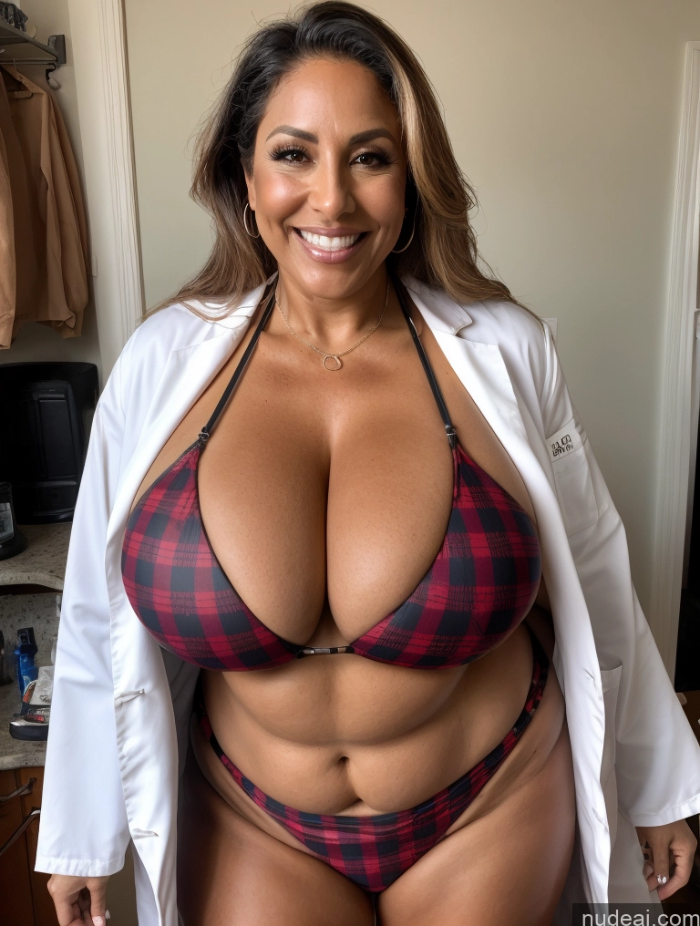 related ai porn images free for One Busty Huge Boobs Thick Tanned Skin 60s Laughing Front View Microkini Thong Latina Lumberjack Lab Coat Halloween