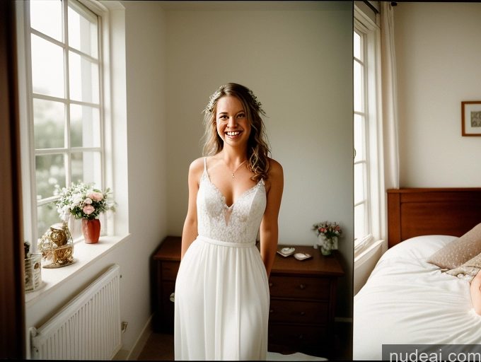 related ai porn images free for Woman One Small Tits Small Ass Thick 30s Happy Messy Czech Film Photo Front View Wedding