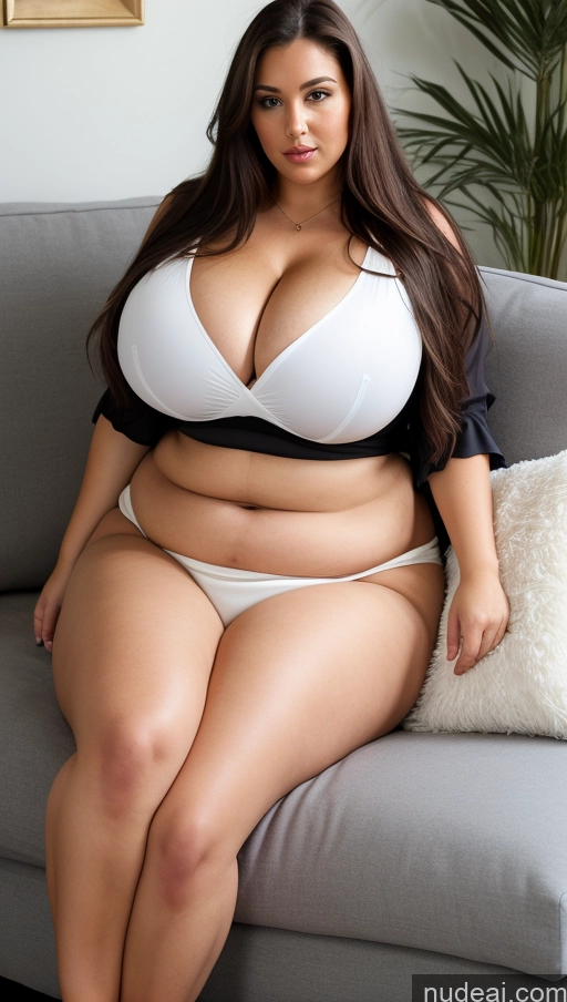 related ai porn images free for Woman One Busty Huge Boobs Big Ass Thick Chubby Big Hips Pubic Hair Long Hair Serious White Couch Blouse Cleavage Full Frontal 40s Brunette Long Skirt