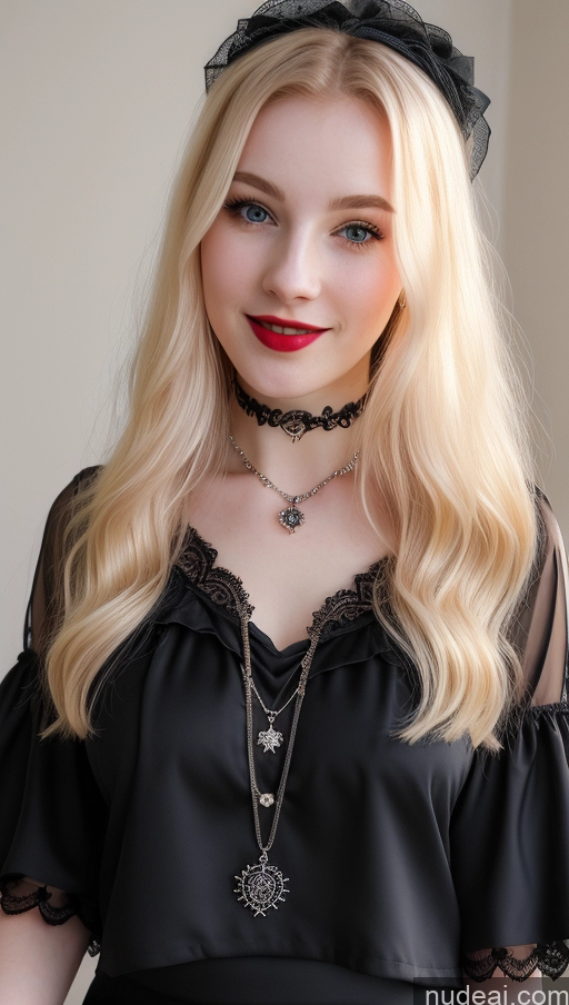 related ai porn images free for Woman One Beautiful Fairer Skin 18 Blonde German Jewelry Dark Lighting Lipstick Long Hair Perfect Boobs Happy Better Leggins - Goth