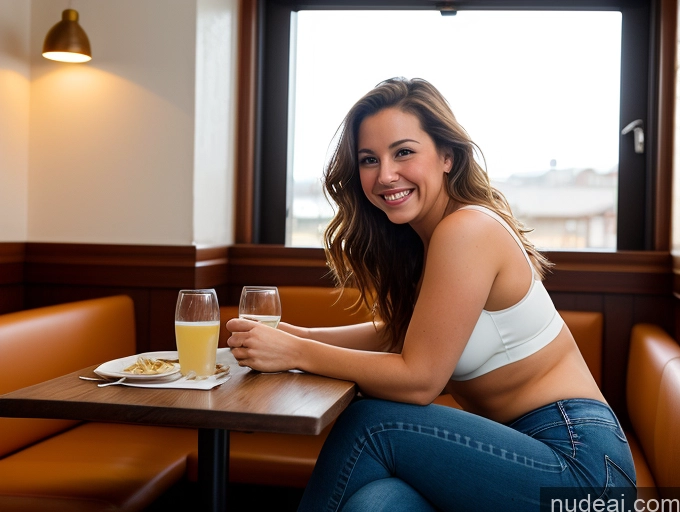 related ai porn images free for Woman One Small Tits Small Ass Thick Chubby 30s Happy Messy Hungarian Soft + Warm Front View Bright Lighting Restaurant Jeans Sports Bra