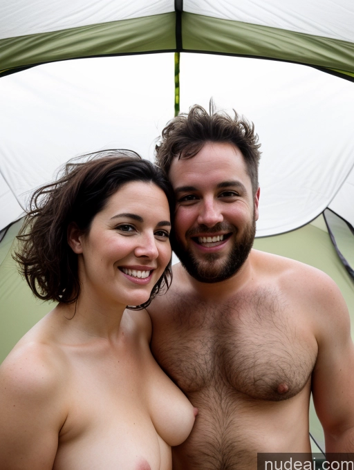 related ai porn images free for Woman + Man Thick Chubby Big Ass Big Hips Fairer Skin 40s Happy Black Hair Messy White Tent Blowjob Nude