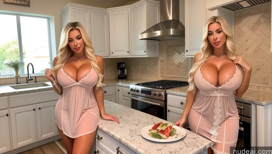 related ai porn images free for Bimbo Huge Boobs Kitchen Two Nightgown