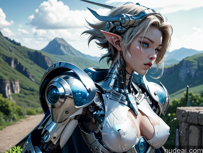 related ai porn images free for Two Several Nude Fantasy Armor Mech Suit Sci-fi Armor SuperMecha: A-Mecha Musume A素体机娘 Deep Blue Eyes Super Saiyan 4 Cleavage Partially Nude Topless Transparent Pubic Hair Perfect Body Huge Tits, Hard Nipples Mountains Super Saiyan A1: A-Mecha Musume A素体机娘