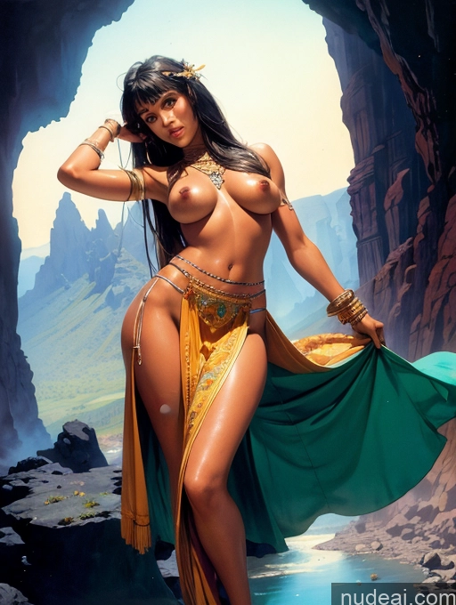 related ai porn images free for Tanned Skin Tanned Skin Bangs Egyptian Native American Native American Watercolor Traditional Discworld Art By Boris Vallejo Boris Vallejo Art Style Impasto, Wlop Long Hair Indian Oasis Mountains Cave Topless Woman Breasts Tall Big Hips Meadow Dress GZCfinal Thong Long Skirt