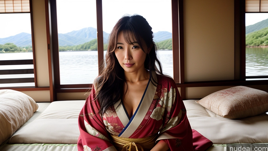 related ai porn images free for One Sexy Face Front View Woman Messy Japanese Lake Kimono 30s Bright Lighting Soft + Warm