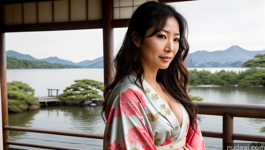related ai porn images free for One Sexy Face Front View Woman Messy Japanese Lake Kimono 30s Bright Lighting Soft + Warm