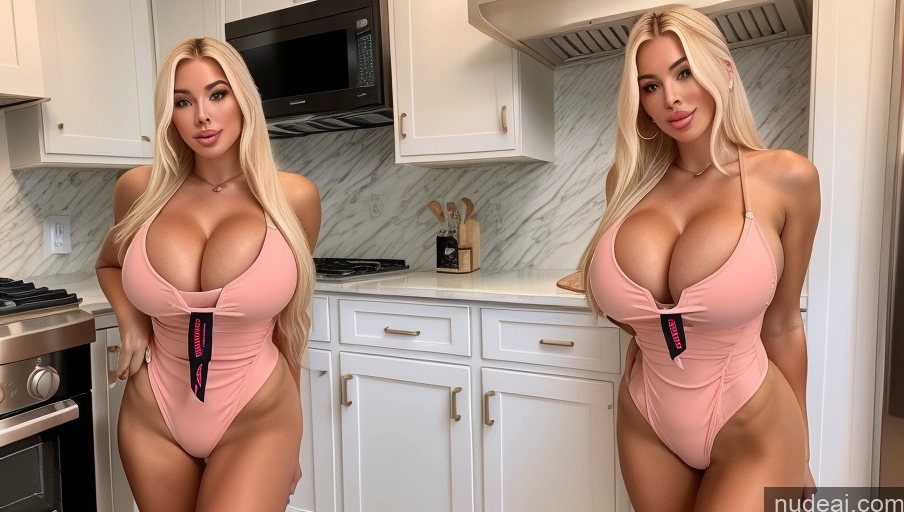 related ai porn images free for Huge Boobs Blonde Two 20s One Piece Swimsuit Bimbo Kitchen
