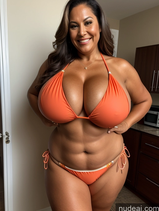 related ai porn images free for Milf One Busty Huge Boobs Thick Tanned Skin Microkini Thong Front View 60s Laughing Polynesian Lumberjack Halloween Lab Coat