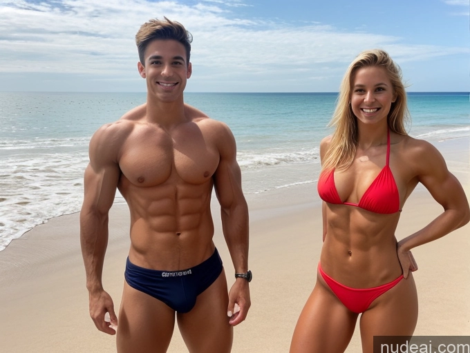 related ai porn images free for Woman + Man Perfect Boobs Beautiful Muscular Small Ass Skinny Abs Tanned Skin 18 Sexy Face Blonde German Beach Bikini