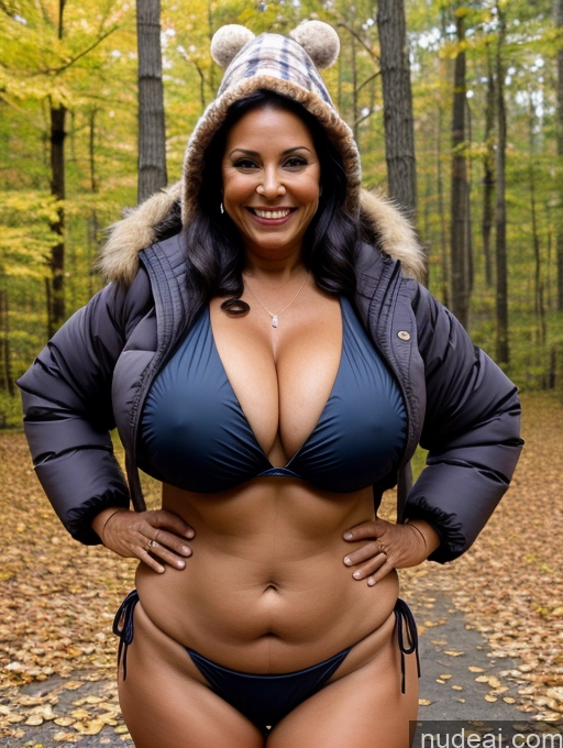 related ai porn images free for One Busty Huge Boobs Thick Tanned Skin 60s Laughing Native American Front View Microkini Thong Lumberjack Parka Halloween
