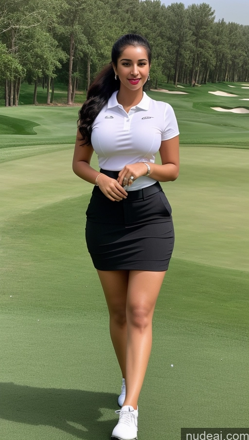 related ai porn images free for Woman One Busty Beautiful Lipstick Perfect Body 18 Sexy Face Black Hair Ponytail Arabic Front View Detailed Golf