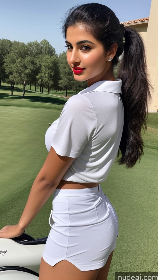related ai porn images free for Woman One Busty Beautiful Lipstick Perfect Body 18 Sexy Face Black Hair Ponytail Arabic Front View Detailed Golf