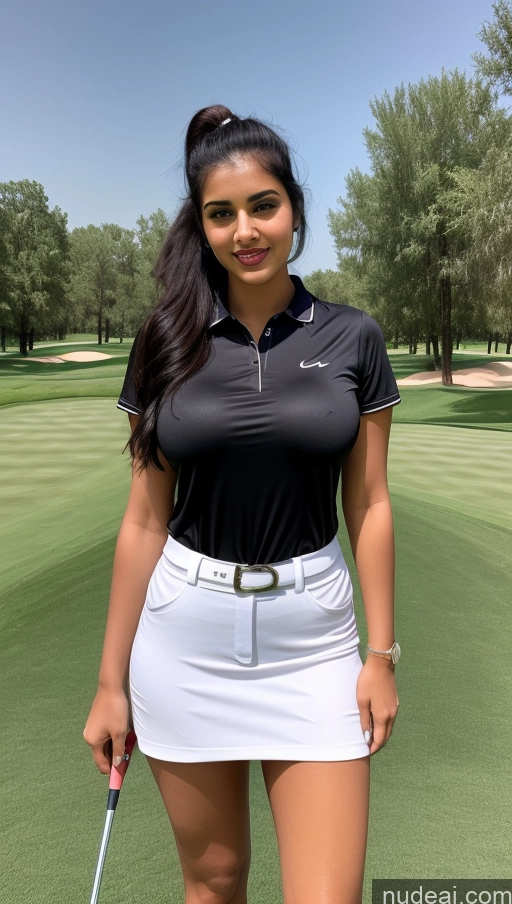 related ai porn images free for Woman One Busty Beautiful Lipstick Perfect Body 18 Sexy Face Black Hair Ponytail Arabic Front View Detailed Golf