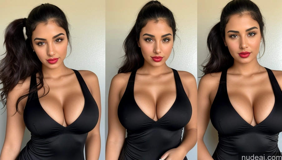 related ai porn images free for Woman One Busty Perfect Boobs Perfect Body Lipstick 18 Sexy Face Black Hair Ponytail Arabic Front View Golf Detailed