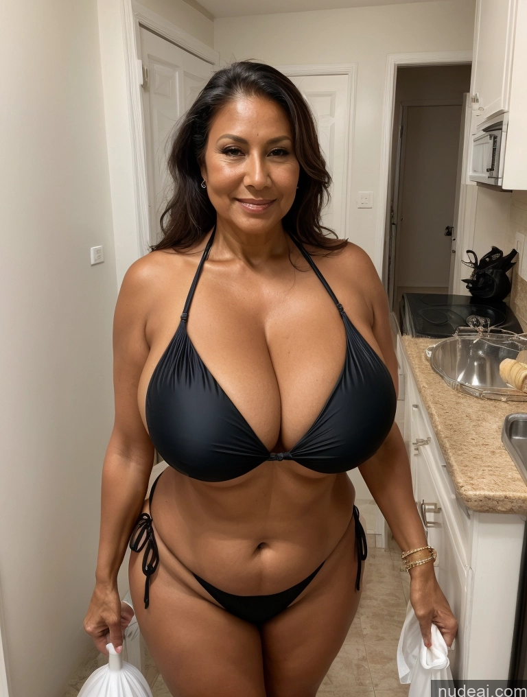 related ai porn images free for One Busty Huge Boobs Thick Tanned Skin 60s Front View Microkini Thong Native American Sexy Face Maid