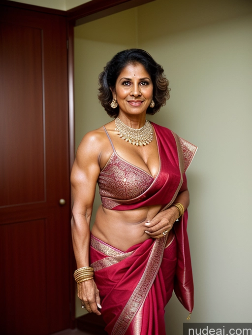 related ai porn images free for Milf Perfect Boobs Busty Muscular Abs Long Legs 70s Indian Film Photo Front View Bright Lighting Detailed Tanned Skin Sari Cleavage