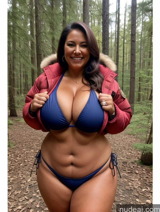 related ai porn images free for One Busty Huge Boobs Thick Tanned Skin Laughing Front View Microkini Thong Native American Lumberjack Parka 60s
