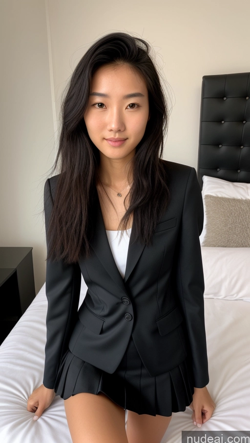 related ai porn images free for Detailed Skin Detail (beta) Asian 18 Messy Black Hair Skinny Beautiful Suit Mini Skirt