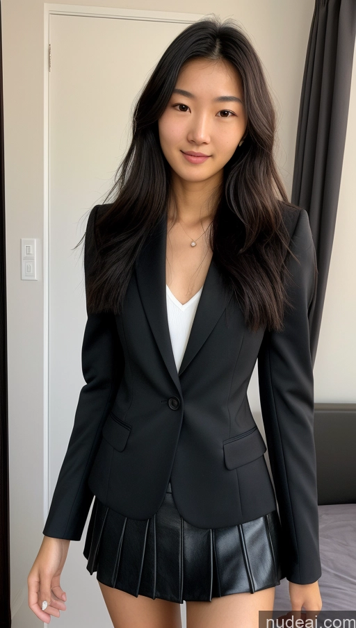 related ai porn images free for Detailed Skin Detail (beta) Asian 18 Messy Black Hair Skinny Beautiful Suit Mini Skirt