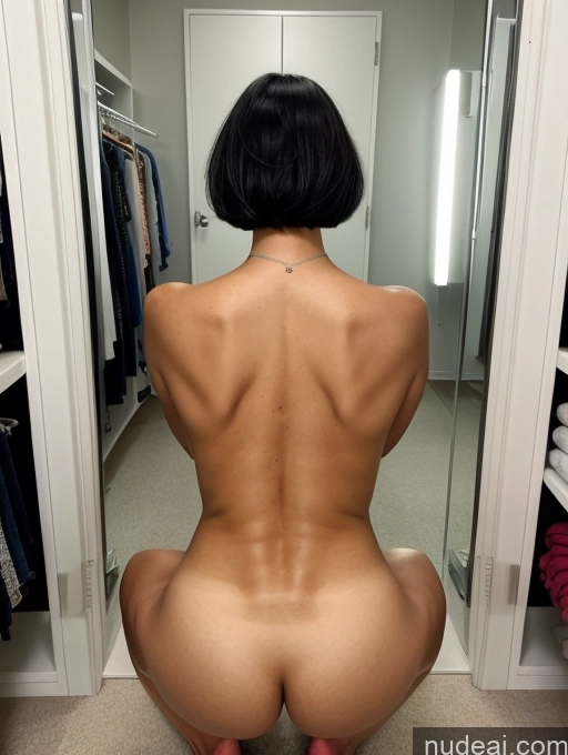 related ai porn images free for Tank Top Bright Lighting Tall Tanned Skin Huge Boobs Thick Bobcut Milf White Beautiful Changing Room Serious Sad Laughing 30s Tattoos Black Hair Back View Nude Squatting