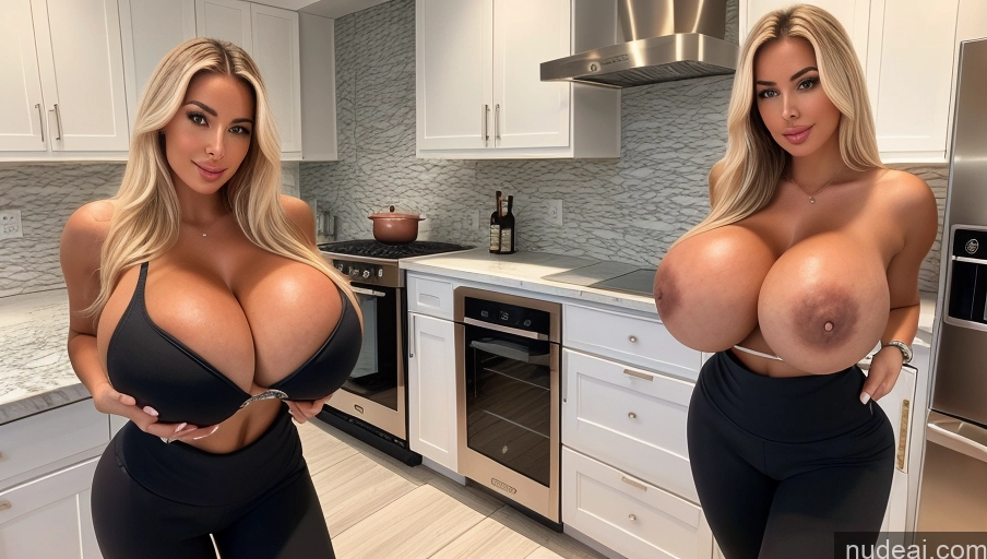 related ai porn images free for Bimbo Two Brazilian Huge Boobs Perfect Boobs Kitchen Yoga Pants Topless
