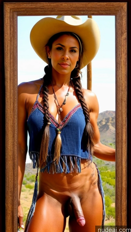 related ai porn images free for Thick Muscular Abs Trans Girl With Erect Penis Milf Tall Hairy Women Detailed Western Hat Dark Skin Braided Cowgirl Outfit Traditional 70s Black