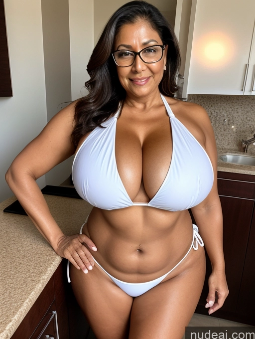 related ai porn images free for Milf One Busty Huge Boobs Thick Tanned Skin Indian Microkini Thong 60s Maid Sexy Face Glasses Lab Coat