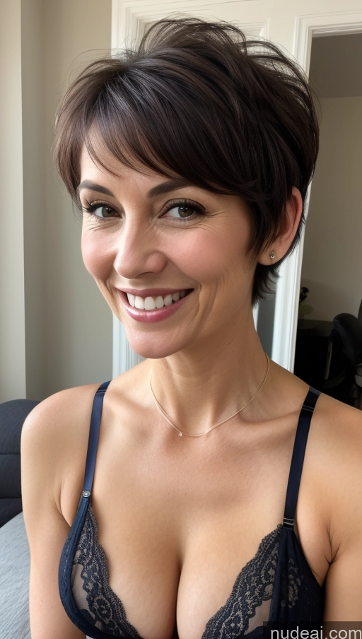 related ai porn images free for One Small Tits Skinny Close-up View Bra Cleavage Detailed Happy Black Hair Pixie Milf