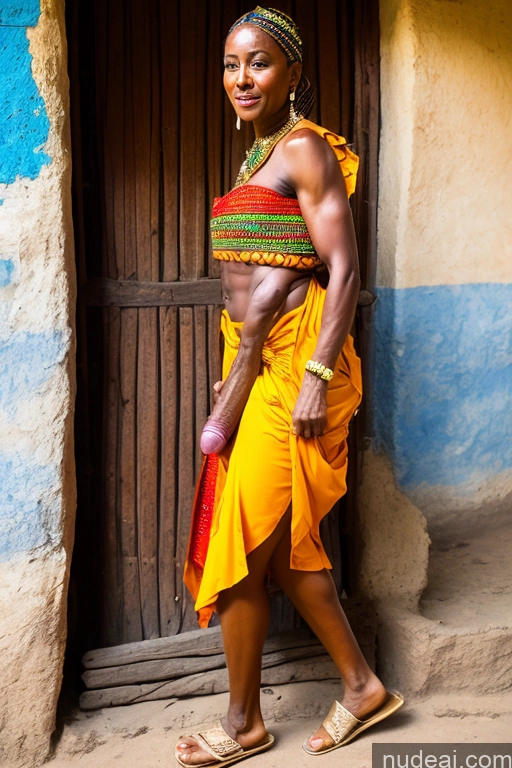 related ai porn images free for Milf Abs Dark Skin Trans Girl With Erect Penis Hairy Women Thick Braided 80s African Traditional Muscular Addis Ababa