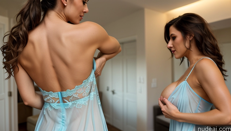 related ai porn images free for Two Perfect Boobs Beautiful Skinny Club Diamond Jewelry Detailed 1girl, 2girls Dynamic View Nightgown Carry On Back Hug From Behind Woman Muscular Abs Perfect Body Breast Grab Swedish See-Through Dress