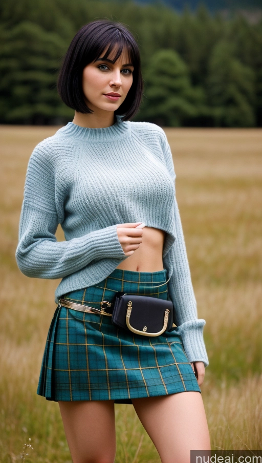 related ai porn images free for Sorority Busty Perfect Boobs Beautiful Muscular Skinny Abs Perfect Body 20s Black Hair Bobcut Turkish Meadow Kilt Sweater Detailed Cyberpunk Graphics Deep Blue Eyes