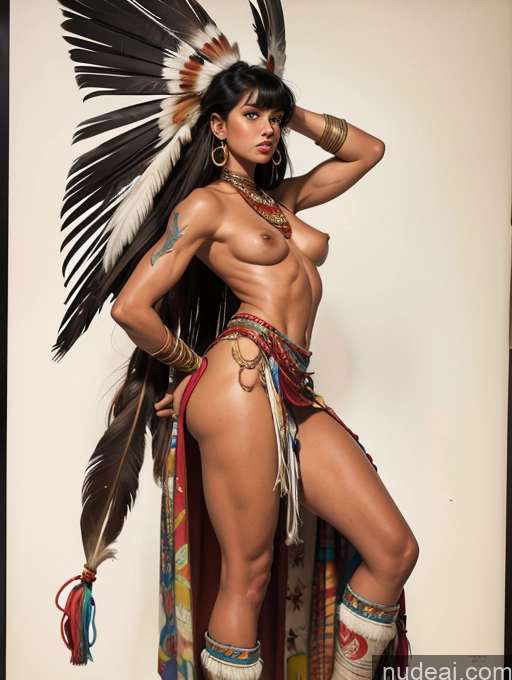 Tanned Skin Native American Traditional Topless Woman Breasts Art By Boris Vallejo Boris Vallejo Art Style Dmzstyle Tall Working Out Bangs