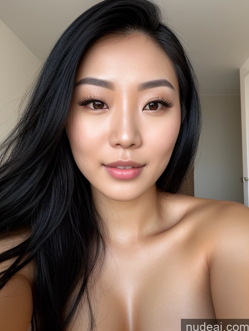 related ai porn images free for Beautiful Detailed Long Hair Close-up View Asian Black Hair Woman 20s Bright Lighting