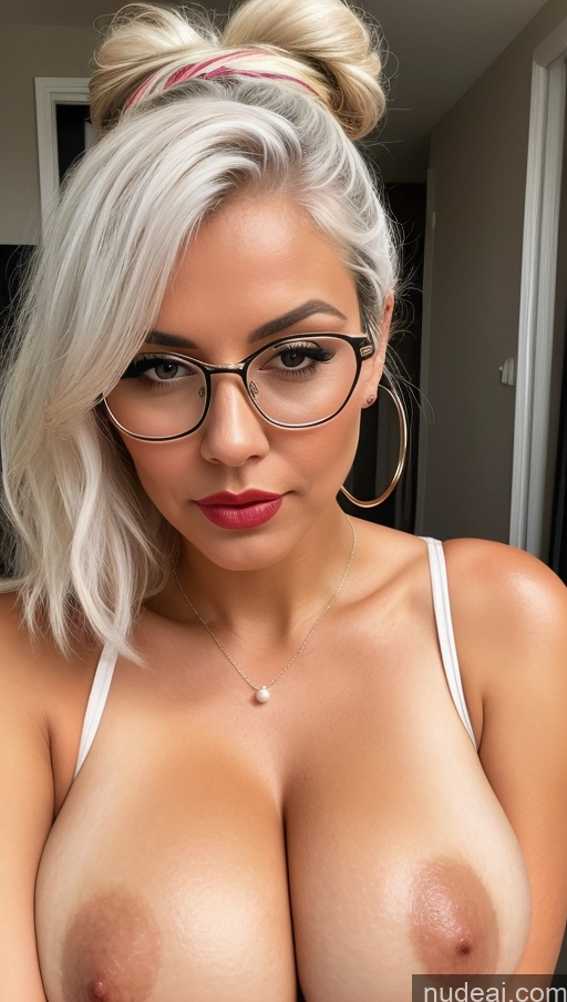 related ai porn images free for Woman Huge Boobs Perfect Boobs Perfect Body Tanned Skin 50s Seductive Pouting Lips White Hair Hair Bun Jacket Mini Skirt Suit Secretary Pearl Jewelry Detailed Watercolor Thin Round Glasses Gtv Style Partially Nude