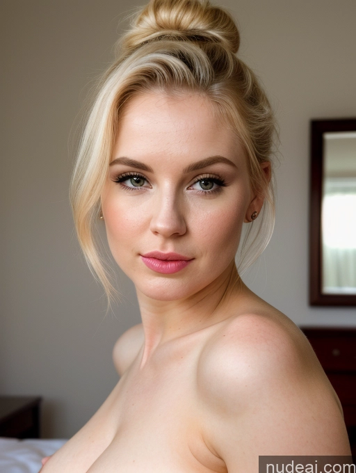 related ai porn images free for Beautiful British Nude Bedroom Blonde Pouting Lips Fairer Skin Close-up View Detailed Thick Perfect Boobs 30s Hair Bun